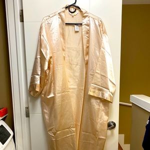 Blush coloured Satin Robe